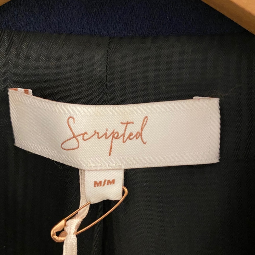 Scripted Blue Blazer - Picture 2 of 13